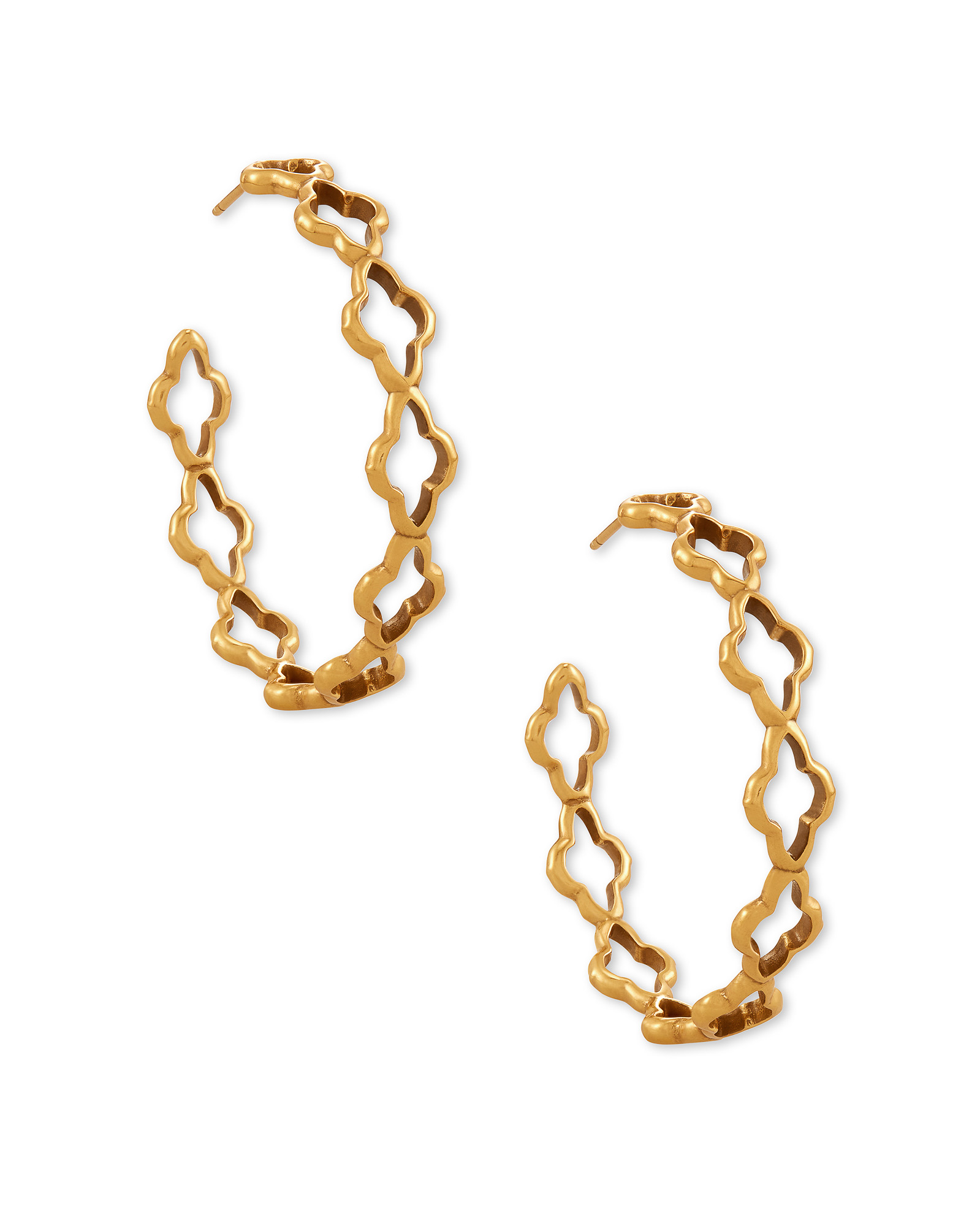 Abbie Hoop Earrings in Vintage Gold | Kendra Scott